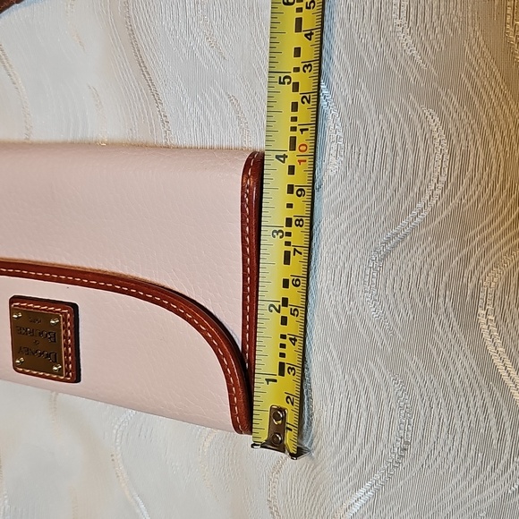 Dooney & Bourke Brielle Blush Pink Pebble Leather Satchel With Wallet - Picture 11 of 15